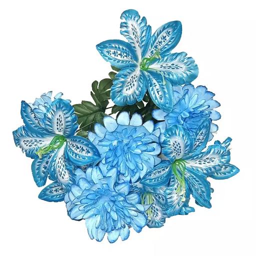 Комопзиция лилий с шафранами 12 голов (6+6) 48см 427-535+691 фото 1