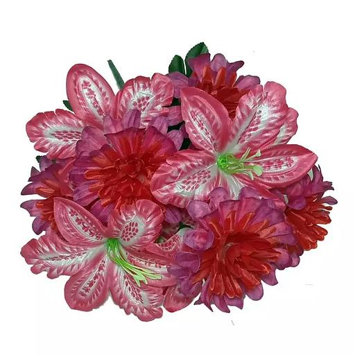 Комопзиция лилий с шафранами 12 голов (6+6) 48см 427-535+691 фото 3