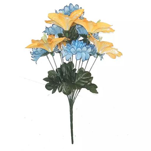 Комопзиция лилий с шафранами 12 голов (6+6) 48см 427-535+691 фото 5