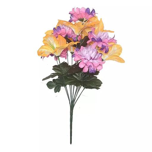 Комопзиция лилий с шафранами 12 голов (6+6) 48см 427-535+691 фото 7