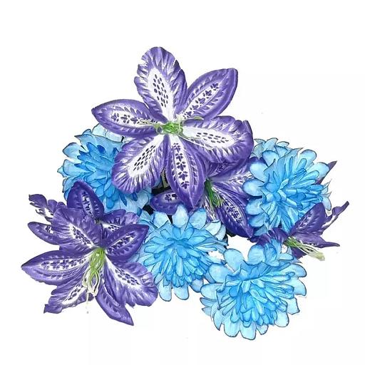 Комопзиция лилий с шафранами 12 голов (6+6) 48см 427-535+691 фото 9