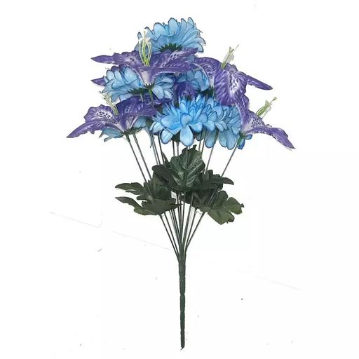 Комопзиция лилий с шафранами 12 голов (6+6) 48см 427-535+691 фото 10