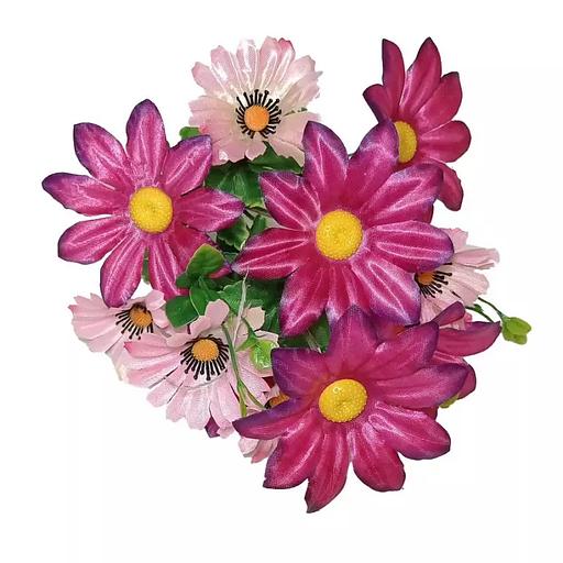 Композиция из ромашек 12 голов (2 вида 6+6) 36см 423-082+786 фото 8