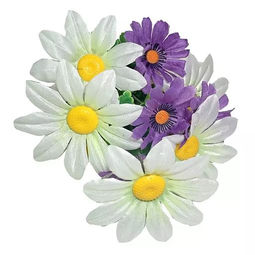 Композиция из ромашек 12 голов (2 вида 6+6) 36см 423-082+786 фото 10