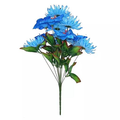 Букет васильков с колокольчиками 11 голов (2 вида 6+5) 56см 327-750(748)+765 фото 2