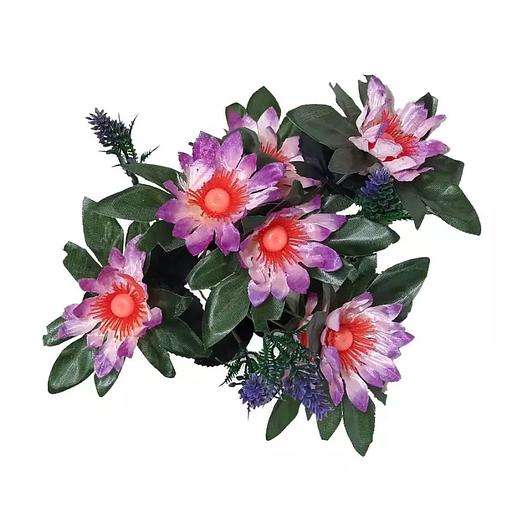 Букет герберы на 7 голов с фиолет. доб. 34см 434-798 фото 1