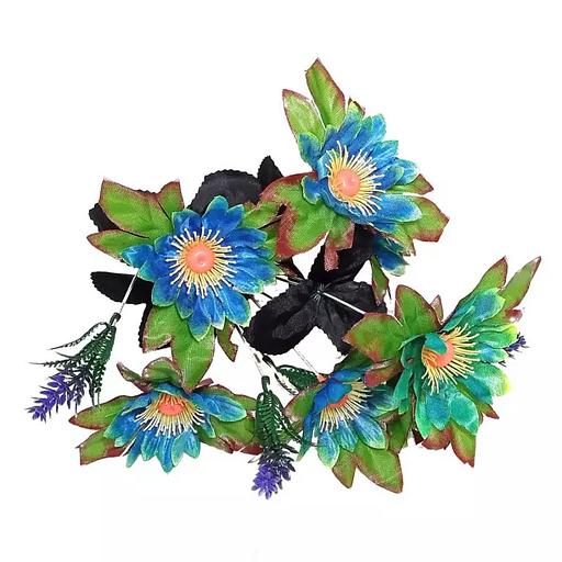 Букет герберы на 7 голов с фиолет. доб. 34см 434-798 фото 2