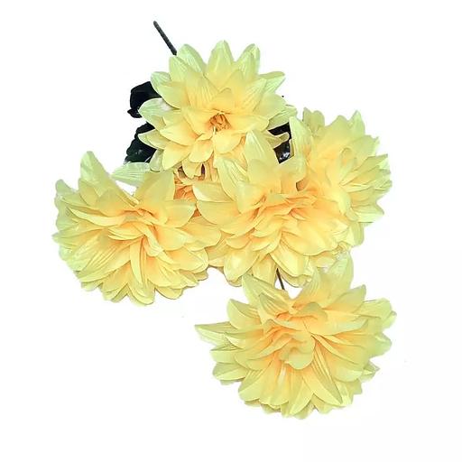 Букет жёлтых георгинов 7 голов 77см фото 1