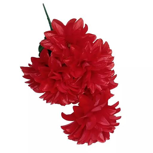 Букет красных георгинов 7 голов 77см фото 1