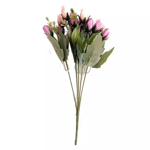 Интерьерн. розочка 15 голов 5 веток пласт.доб. 30см фото 1