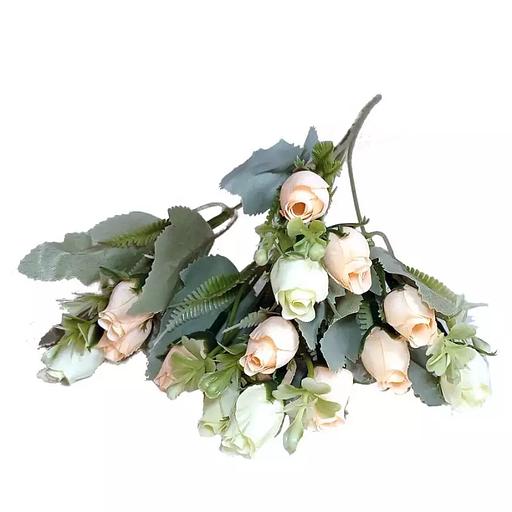 Интерьерн. розочка 15 голов 5 веток пласт.доб. 30см фото 4