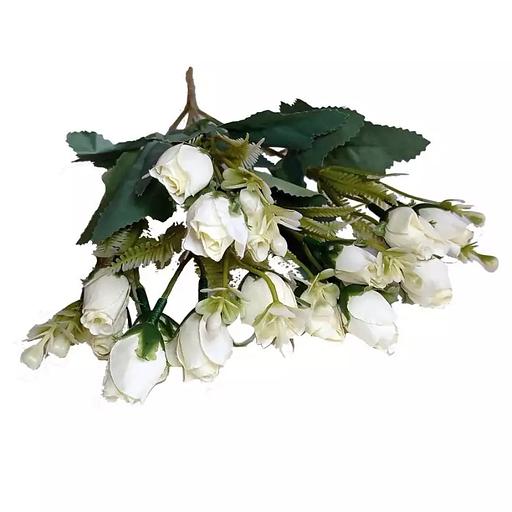 Интерьерн. розочка 15 голов 5 веток пласт.доб. 30см фото 5