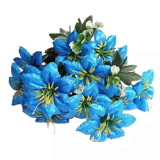 Букет с клематисами 13 голов 55см 433-708 фото 3