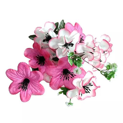 Кувшинки с георгинами 15 голов (2 вида 5+10) 55см 428-594+435 фото 3