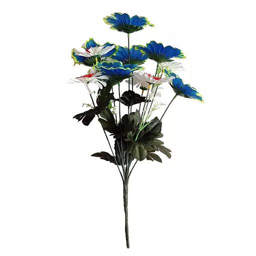 Георгины с ромашками 12 голов (2 вида 7+5) 49см 476-807+450 фото 1