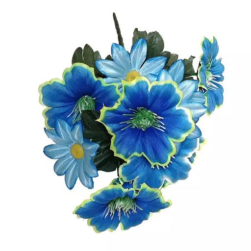 Георгины с ромашками 12 голов (2 вида 7+5) 49см 476-807+786 фото 1