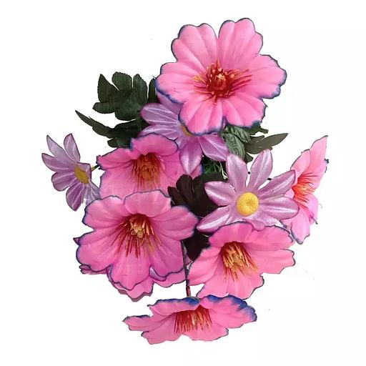 Георгины с ромашками 12 голов (2 вида 7+5) 49см 476-807+786 фото 3