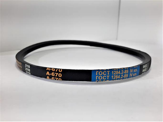 Ремень клиновой А- 670 ГОСТ 1284.2-89 — арт. 12 опт фото 1