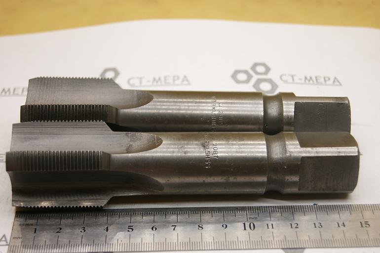 Метчик м/р правый М39×1,5 (компл 2 шт) 2085-2087 сталь HSS ОПТ фото 1