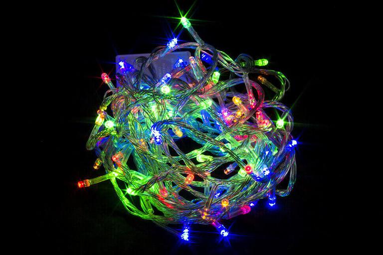 Гирлянда «Нить» цветная, 280 led, 12м Опт фото 1