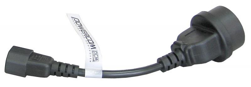 Кабель Powercom SCUT IEC-320 C14 to Socket Type-F 250V 10A фото 1