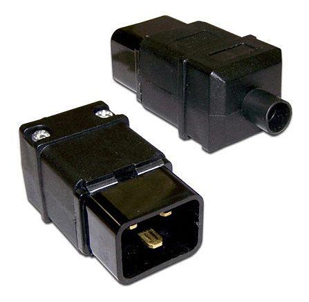 Вилка Lanmaster LAN-IEC-320-C20 IEC 60320 C20 16A 250V black фото 2