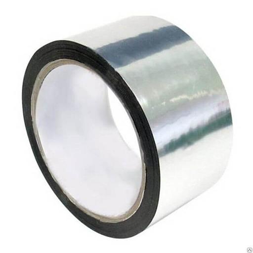 Лента клейкая, металлизированная 50 мм*25 м фото 1