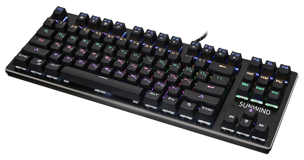 Клавиатура SunWind SW-K900G механическая черный USB Multimedia for gamer LED фото 4
