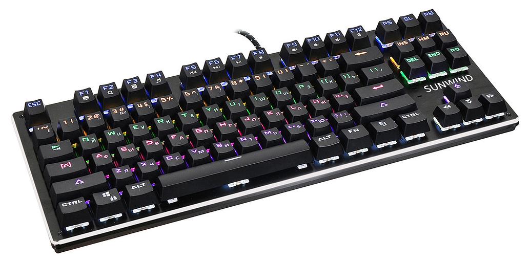 Клавиатура SunWind SW-K900G механическая черный USB Multimedia for gamer LED фото 5