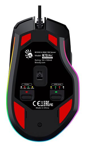 Мышь A4Tech Bloody W70 Max черный оптическая (10000dpi) USB фото 2