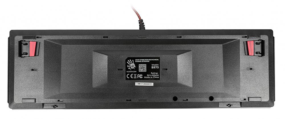 Клавиатура A4Tech Bloody B975 механическая черный USB Multimedia for gamer LED (подставка для запястий) фото 2
