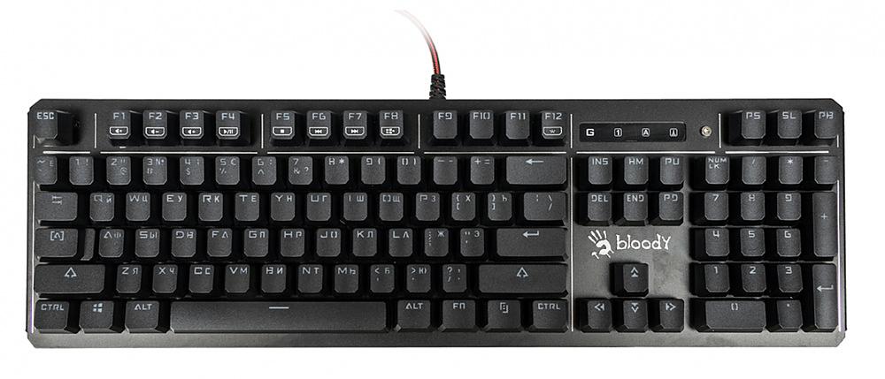 Клавиатура A4Tech Bloody B975 механическая черный USB Multimedia for gamer LED (подставка для запястий) фото 3