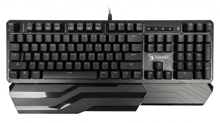 Клавиатура A4Tech Bloody B975 механическая черный USB Multimedia for gamer LED (подставка для запястий) фото 4