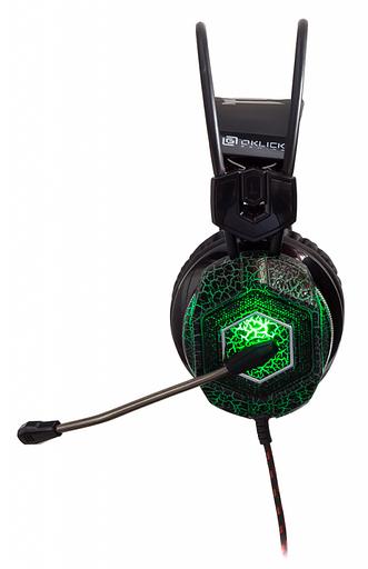 Наушники с микрофоном Оклик HS-L500G TOXIC черный 2.2м мониторные оголовье (HS-L500G) фото 6