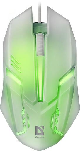 Мышь Defender Cyber MB-560L белый оптическая (1200dpi) USB для ноутбука (2but) фото 1