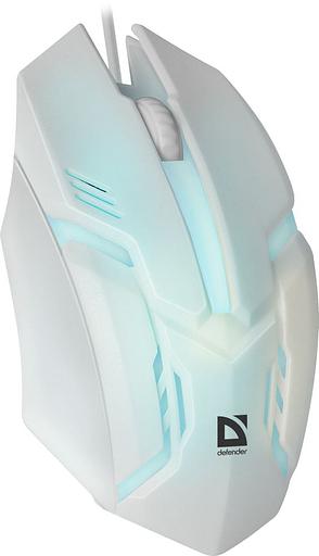 Мышь Defender Cyber MB-560L белый оптическая (1200dpi) USB для ноутбука (2but) фото 7
