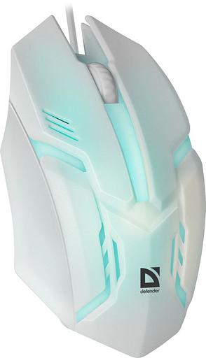 Мышь Defender Cyber MB-560L белый оптическая (1200dpi) USB для ноутбука (2but) фото 8
