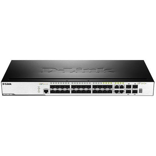 Коммутатор D-Link DGS-3000-28SC/A1A 4G 20SFP 4SFP+ управляемый фото 2