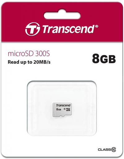 Флеш карта microSDHC 8Gb Class10 Transcend TS8GUSD300S w/o adapter фото 2