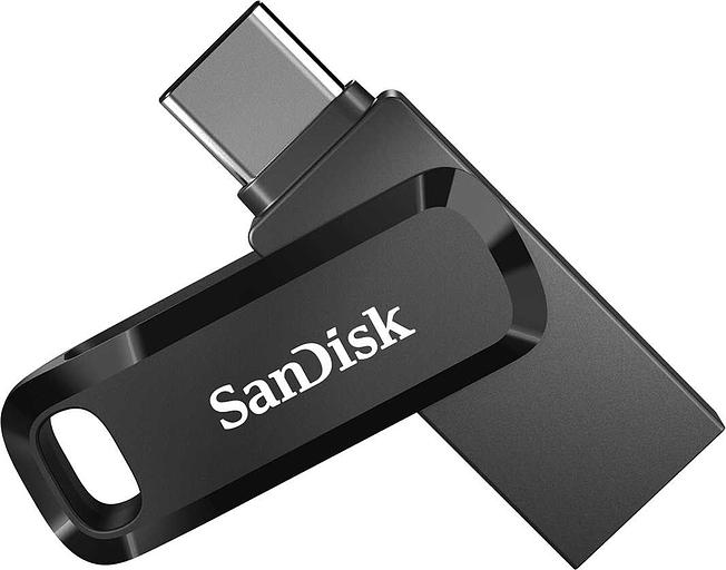 Флеш Диск Sandisk 256Gb Ultra Dual Drive Go SDDDC3-256G-G46 USB3.1 черный фото 1