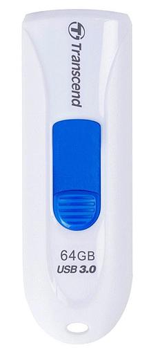 Флеш Диск Transcend 64Gb Jetflash 790 TS64GJF790W USB3.0 белый фото 1