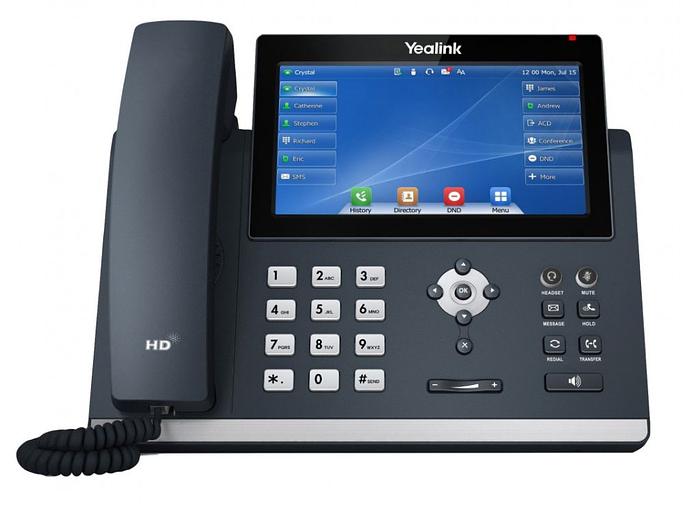 Телефон SIP Yealink SIP-T48U черный фото 1