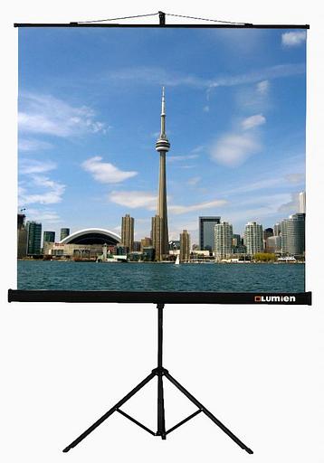 Экран на треноге Lumien 160x160см Eco View LEV-100105 1:1 напольный рулонный фото 2