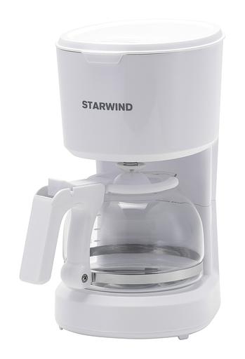Кофеварка капельная Starwind STD0611 600Вт белый фото 3