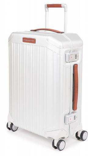Чемодан Piquadro ALU (BV4425ALU/GRCU) 40x54x20см 37л. 4.3кг. алюминий/кожа натуральная серый/коричневый фото 2