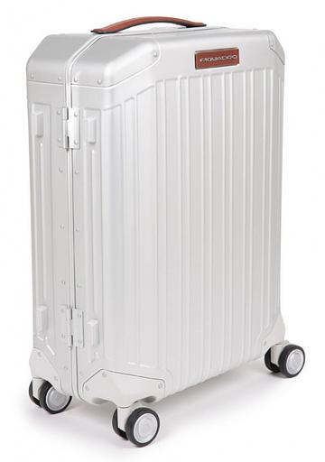 Чемодан Piquadro ALU (BV4425ALU/GRCU) 40x54x20см 37л. 4.3кг. алюминий/кожа натуральная серый/коричневый фото 6
