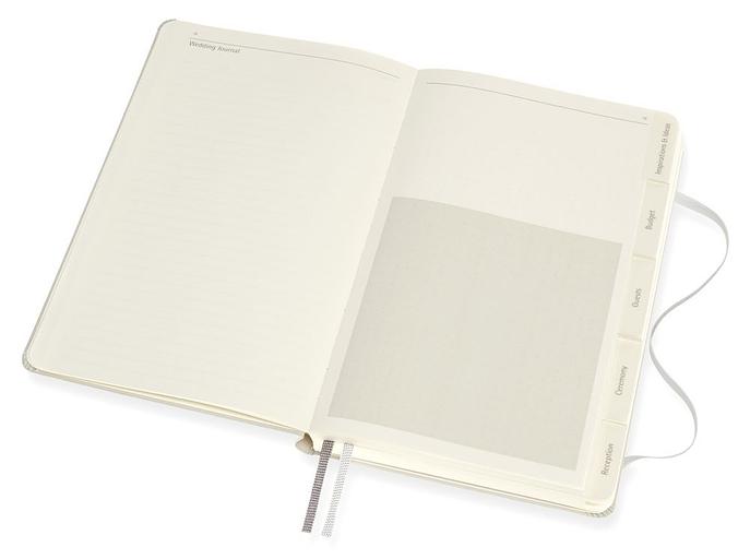 Блокнот Moleskine PASSION WEDDING PASWEDD Large 130х210мм 400стр. подар.кор. светло-серый фото 4