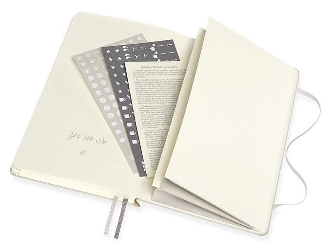 Блокнот Moleskine PASSION WEDDING PASWEDD Large 130х210мм 400стр. подар.кор. светло-серый фото 6