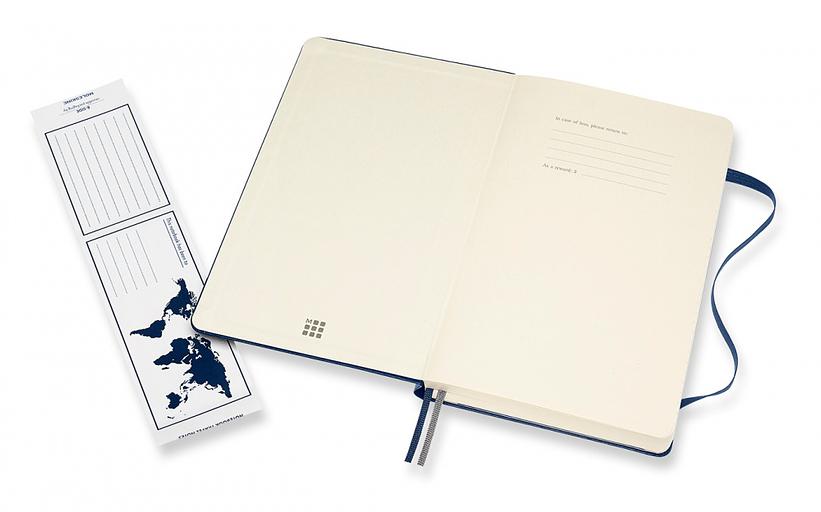 Блокнот Moleskine CLASSIC EXPENDED QP062EXPB20 130х210мм 400стр. нелинованный твердая обложка синий сапфир фото 3