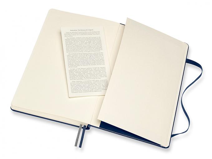 Блокнот Moleskine CLASSIC EXPENDED QP062EXPB20 130х210мм 400стр. нелинованный твердая обложка синий сапфир фото 5